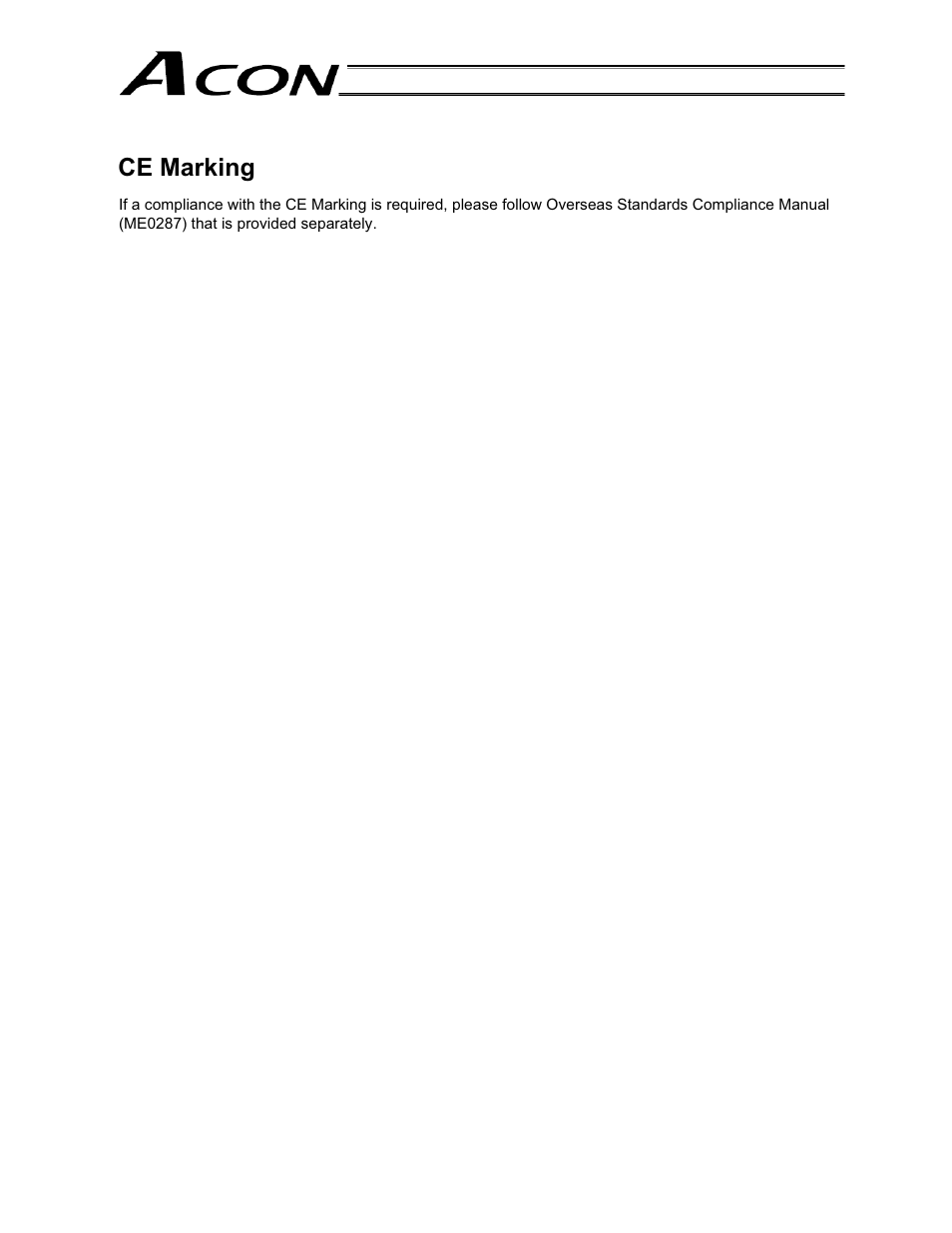 Ce marking | IAI America ACON-CG User Manual | Page 8 / 196