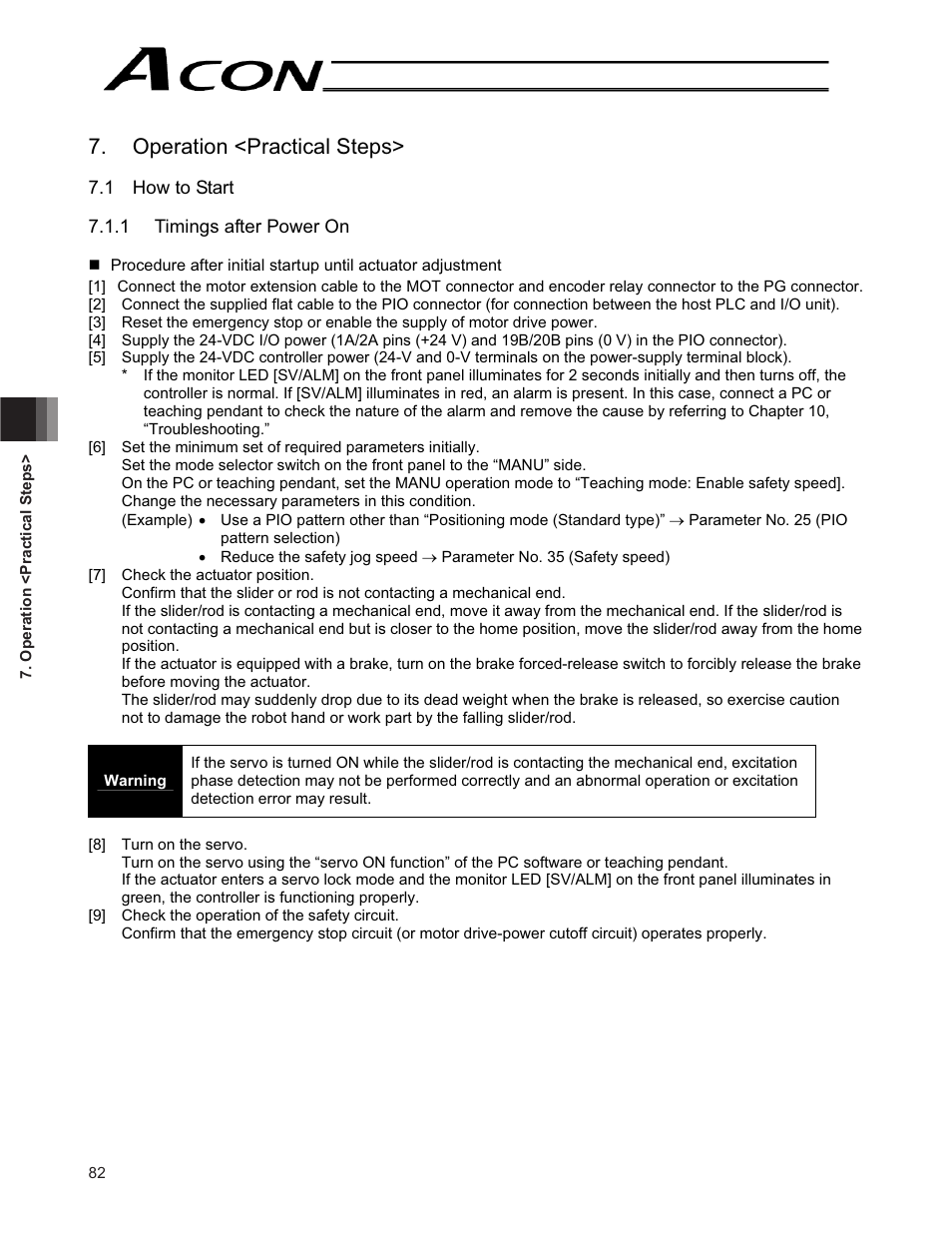 Operation <practical steps | IAI America ACON-CG User Manual | Page 96 / 196