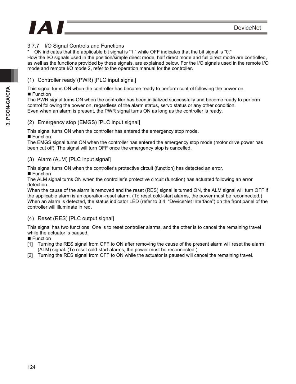 IAI America PCON-CFA User Manual | Page 130 / 266