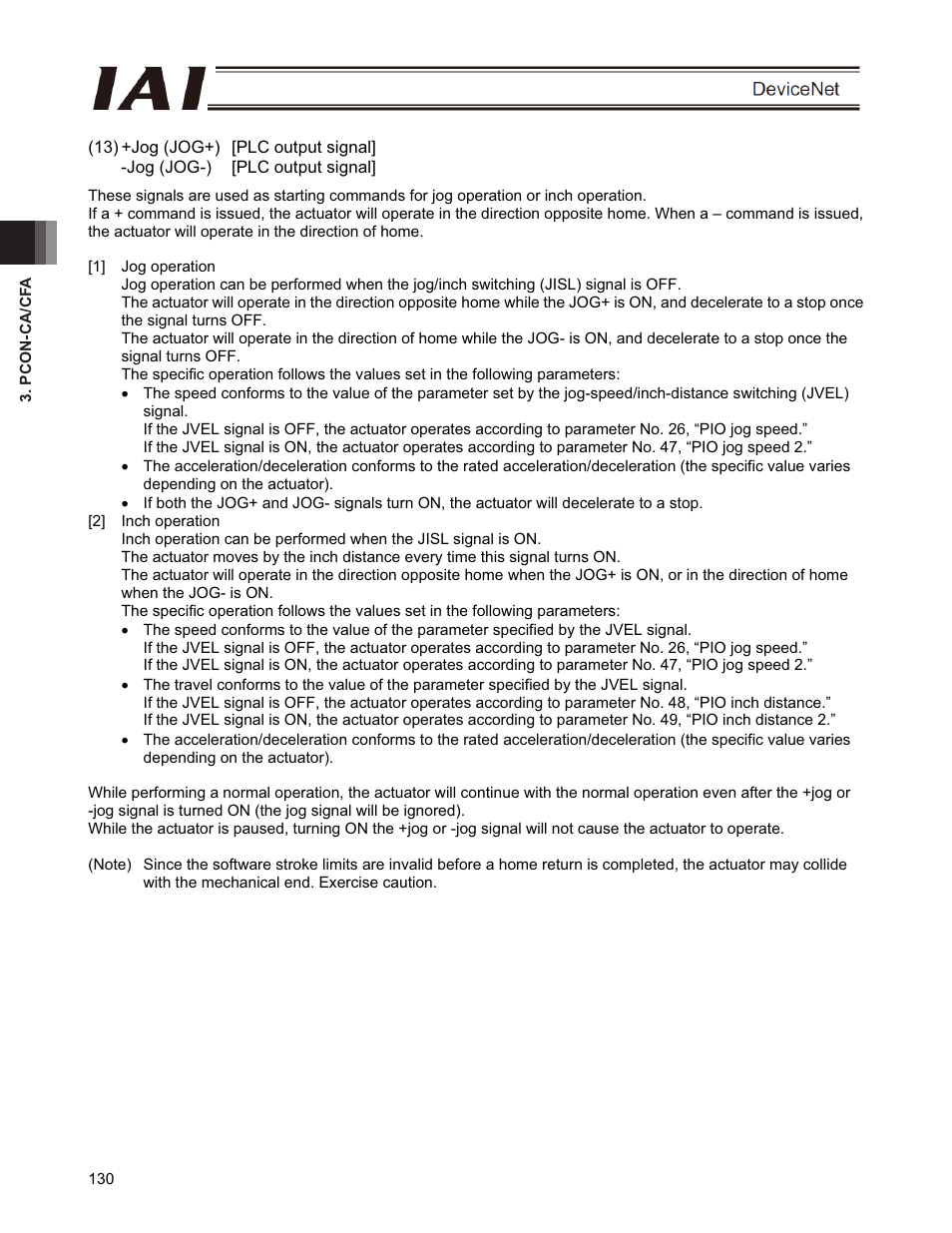 IAI America PCON-CFA User Manual | Page 136 / 266
