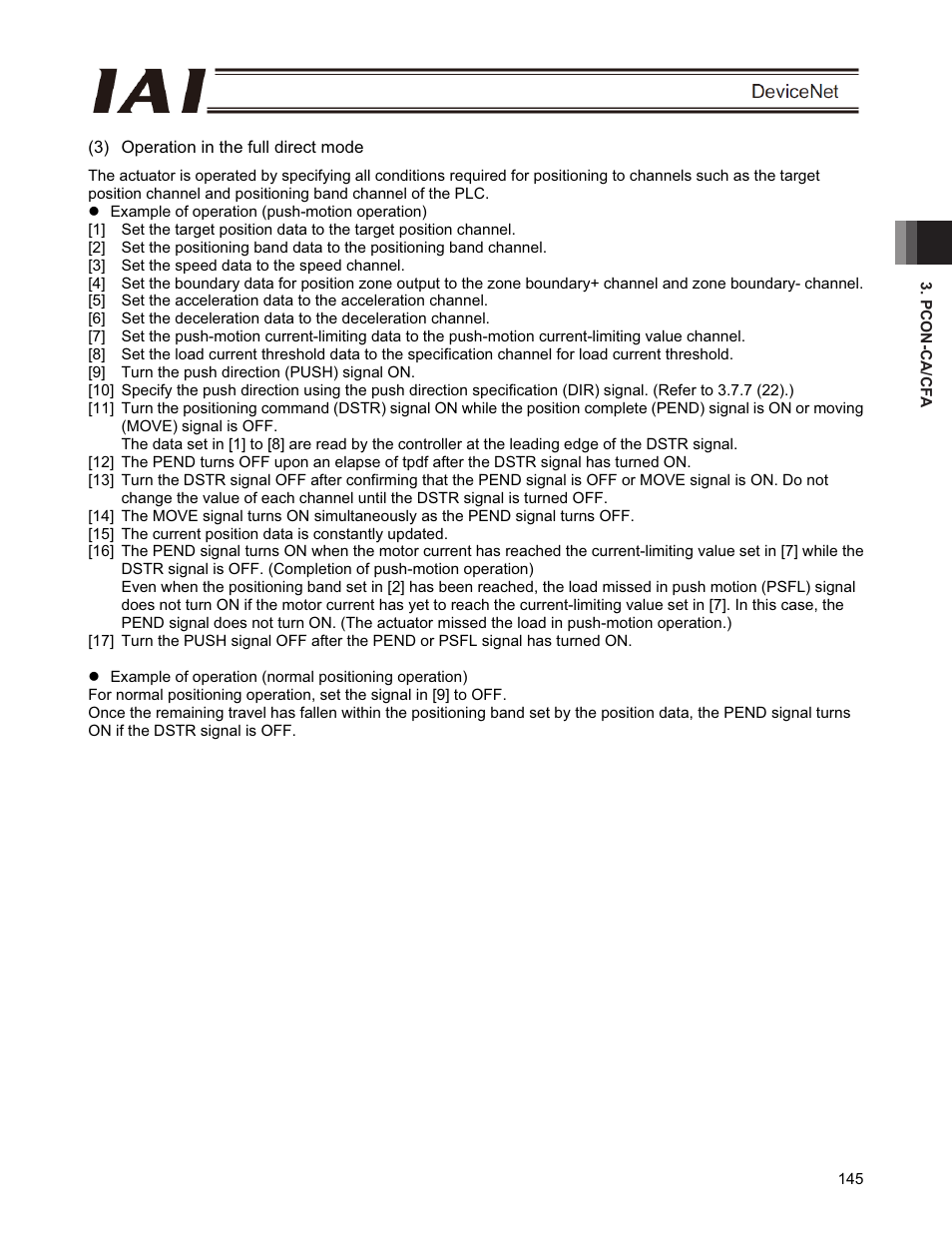 IAI America PCON-CFA User Manual | Page 151 / 266