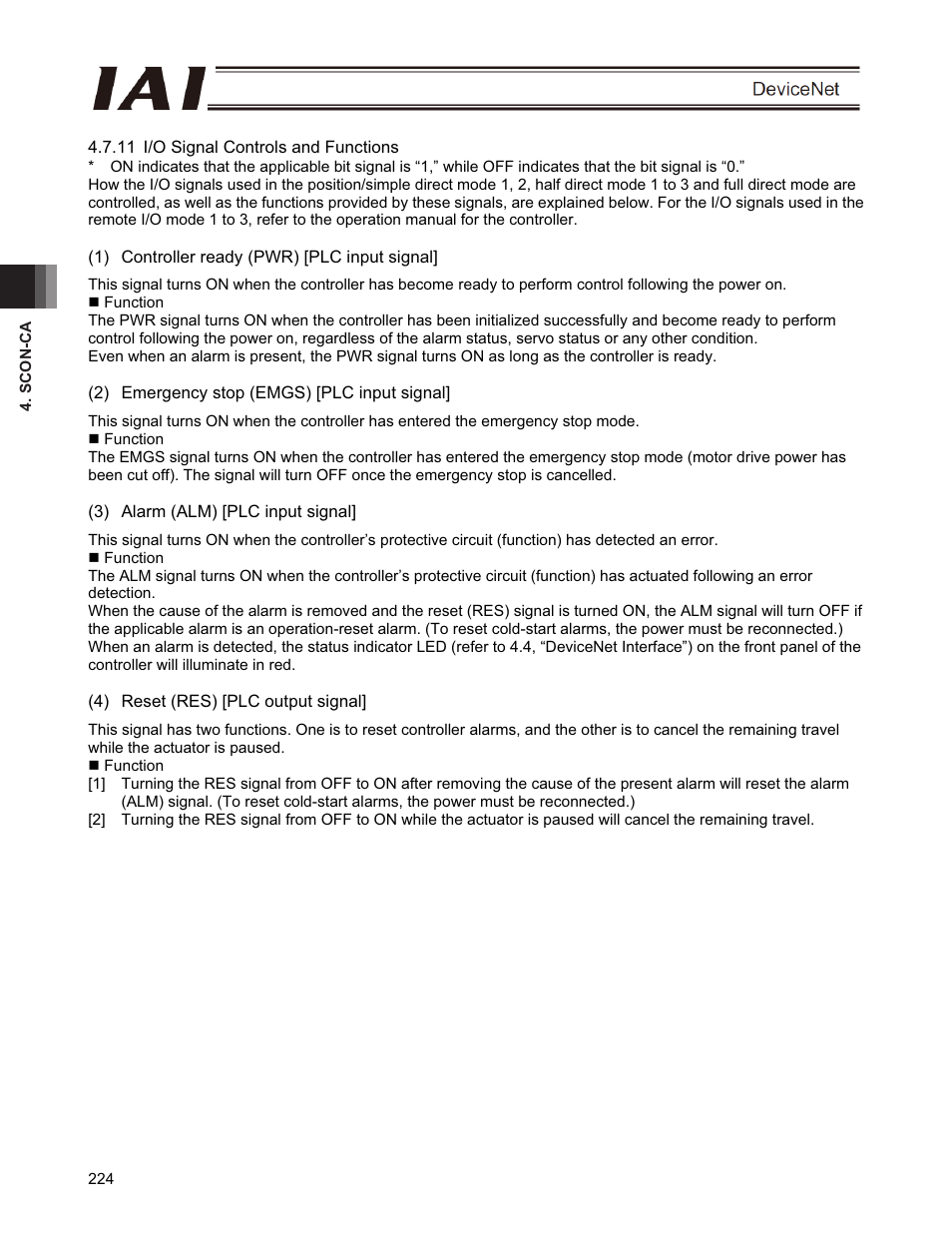 IAI America PCON-CFA User Manual | Page 230 / 266