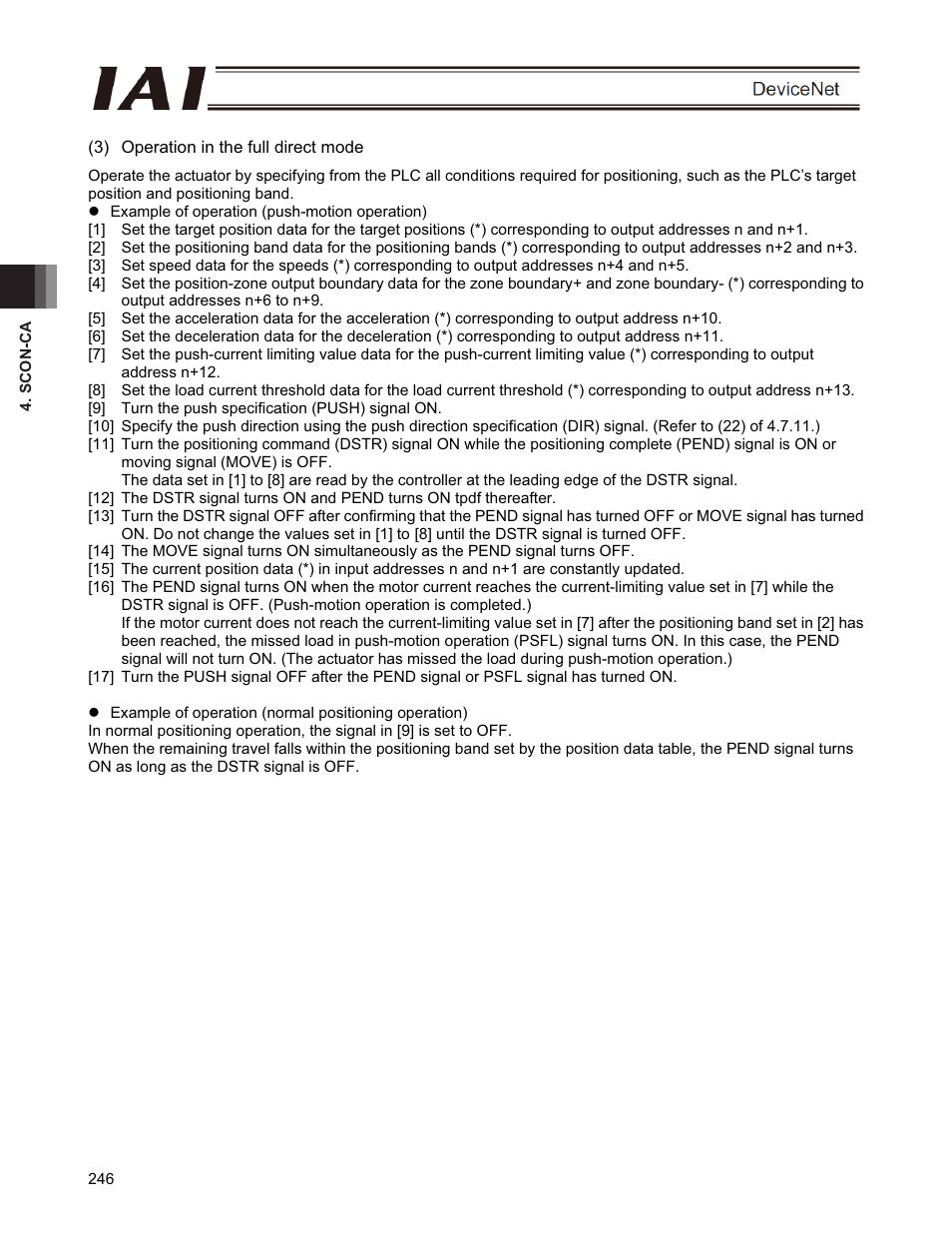 IAI America PCON-CFA User Manual | Page 252 / 266