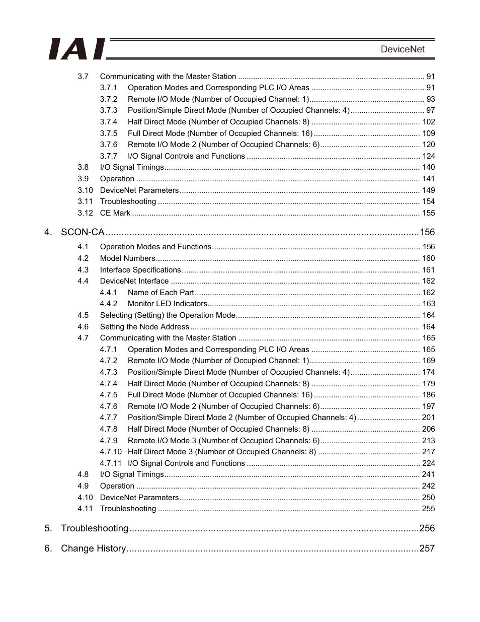 IAI America PCON-CFA User Manual | Page 6 / 266