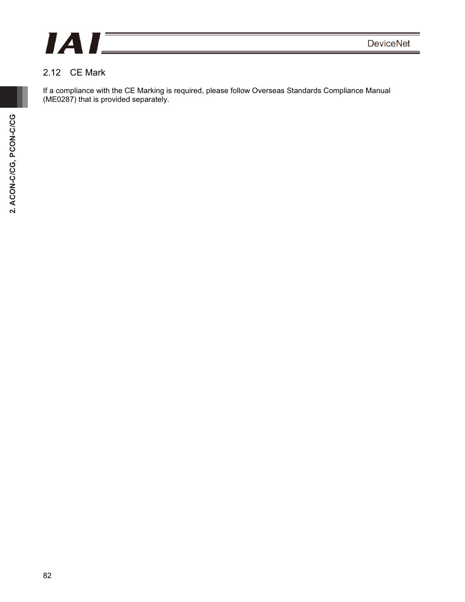 12 ce mark | IAI America PCON-CFA User Manual | Page 88 / 266