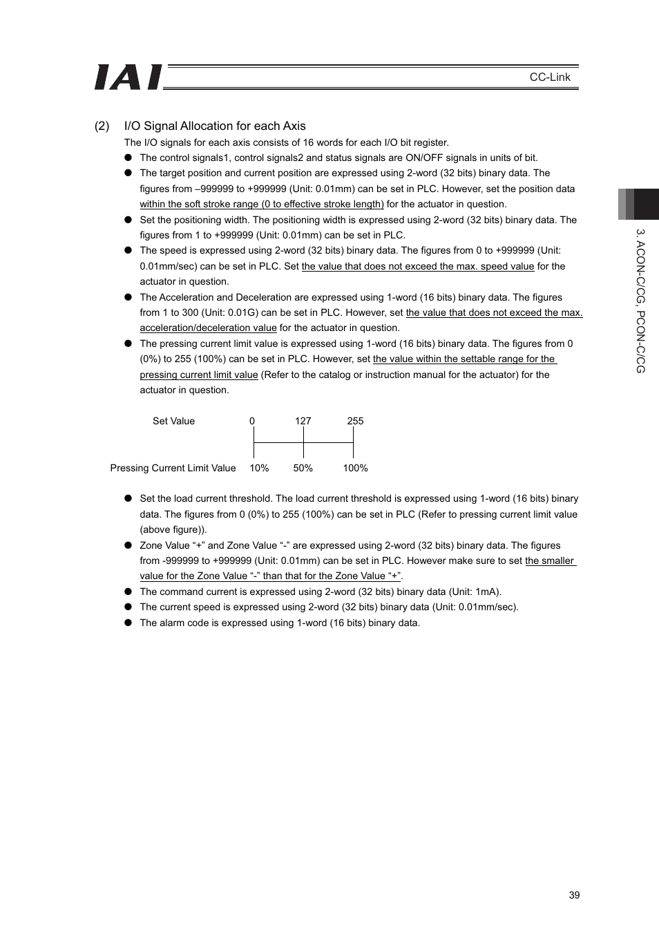 IAI America PCON-CFA User Manual | Page 45 / 262