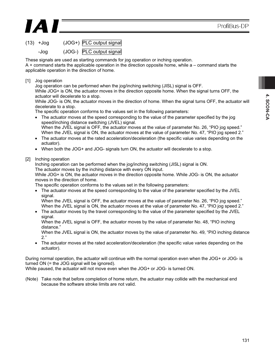 IAI America PCON-CFA User Manual | Page 137 / 266