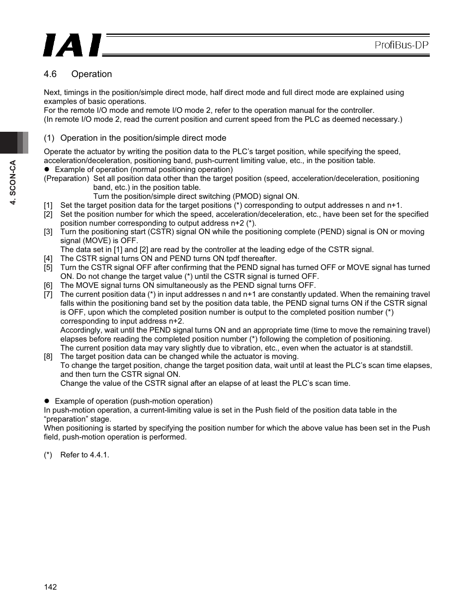6 operation | IAI America PCON-CFA User Manual | Page 148 / 266