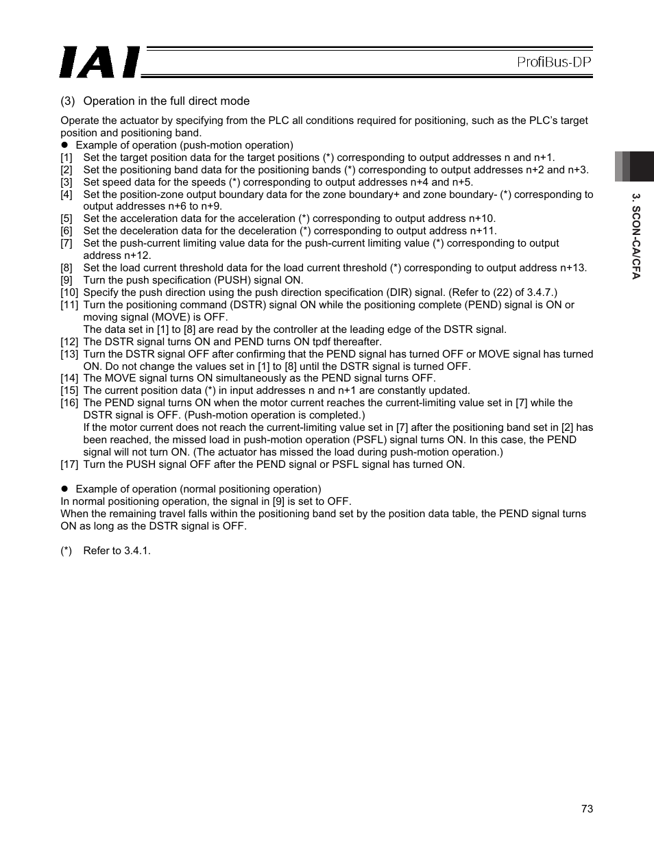 IAI America PCON-CFA User Manual | Page 79 / 266