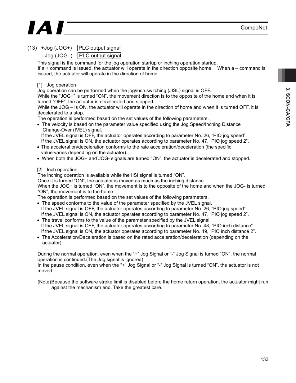 IAI America PCON-CFA User Manual | Page 139 / 270