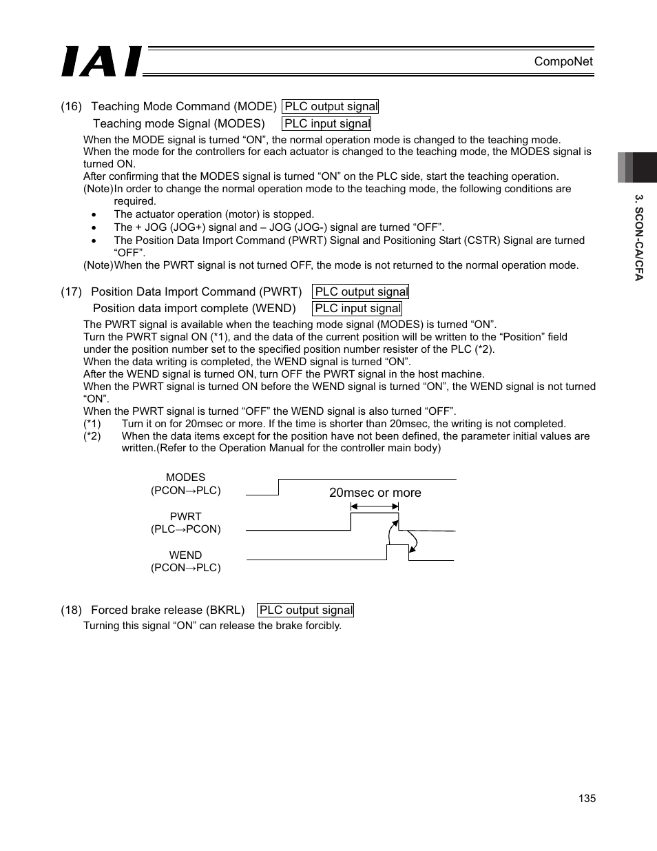 IAI America PCON-CFA User Manual | Page 141 / 270