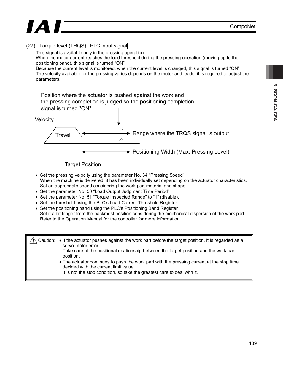 IAI America PCON-CFA User Manual | Page 145 / 270