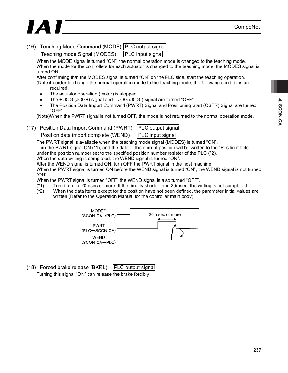 IAI America PCON-CFA User Manual | Page 243 / 270