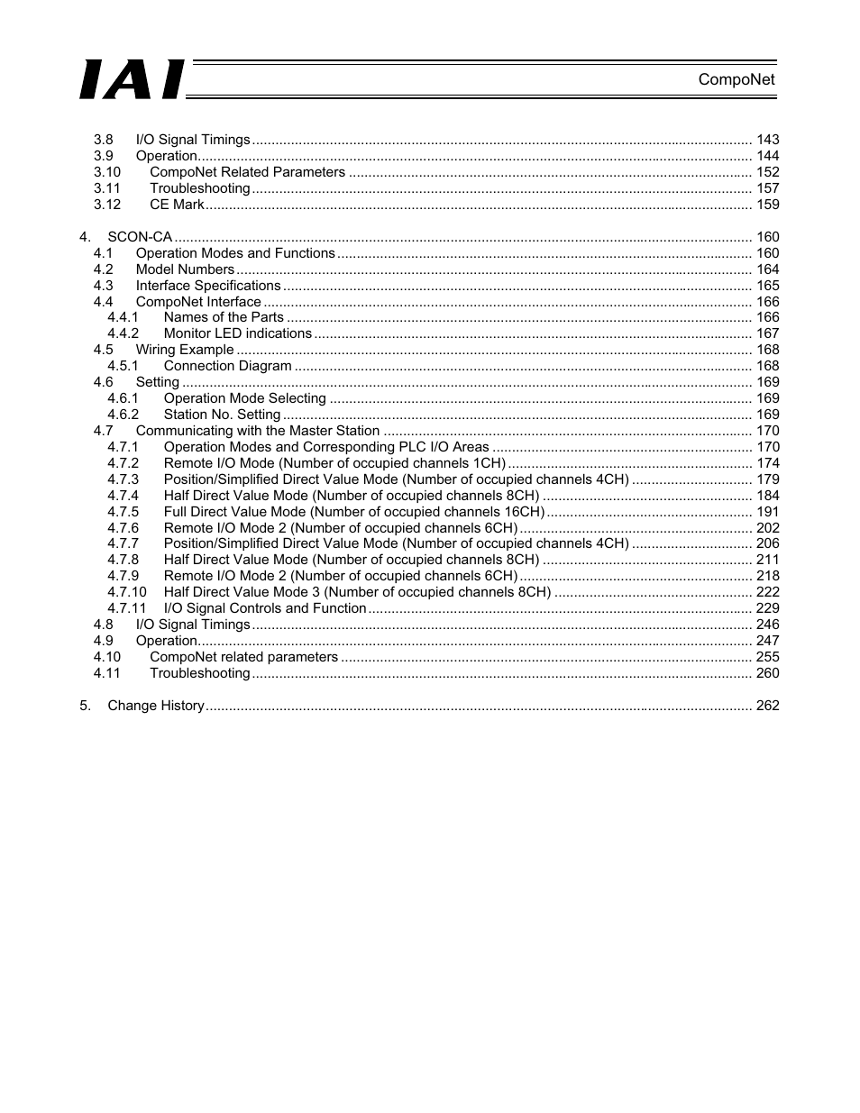 IAI America PCON-CFA User Manual | Page 6 / 270