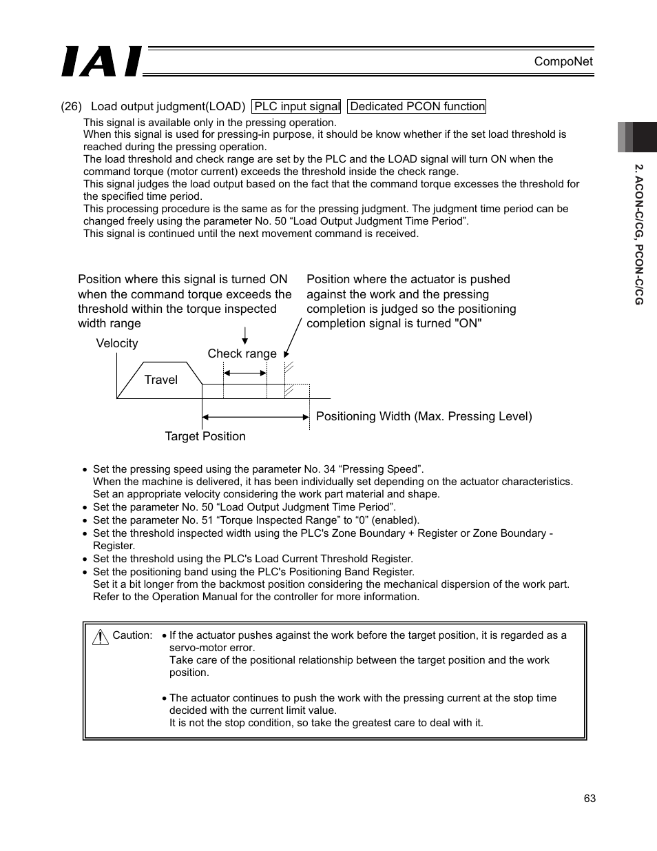 IAI America PCON-CFA User Manual | Page 69 / 270