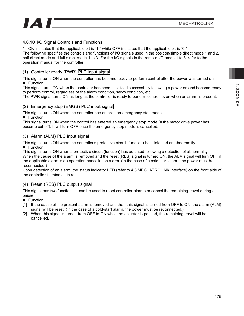 IAI America PCON-CFA User Manual | Page 183 / 226