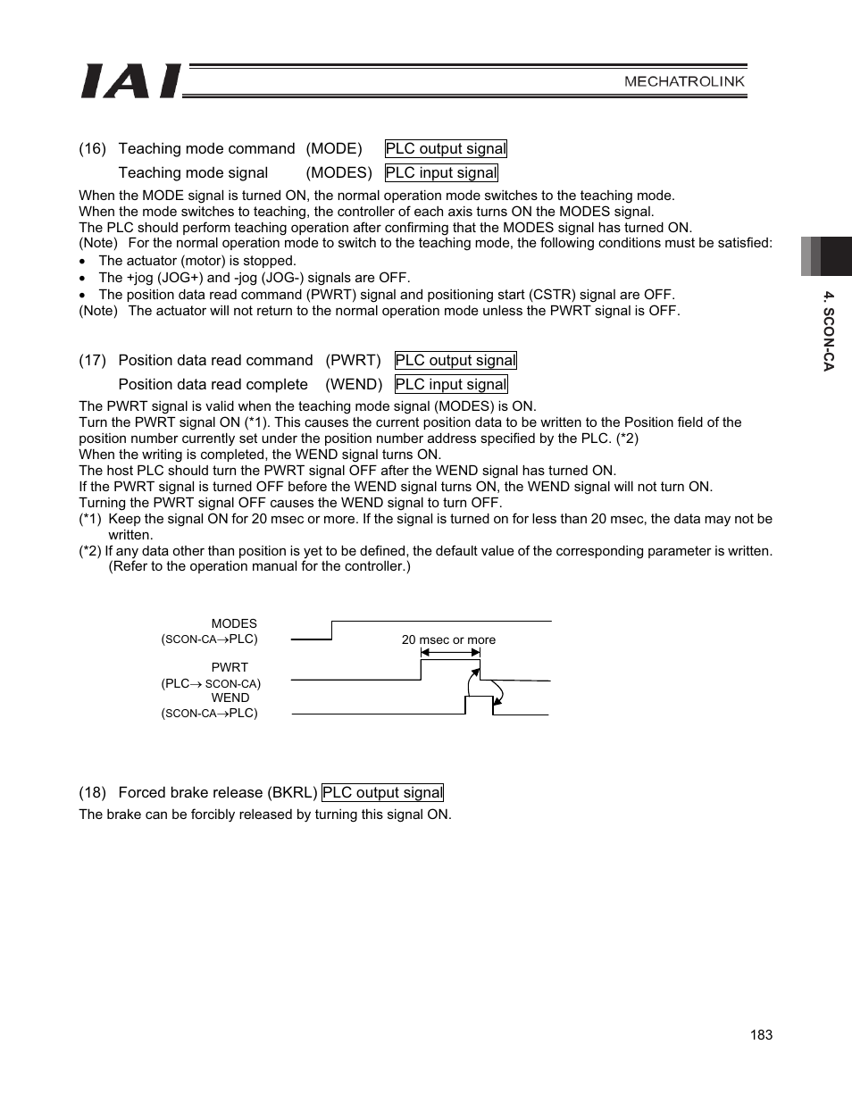 IAI America PCON-CFA User Manual | Page 191 / 226