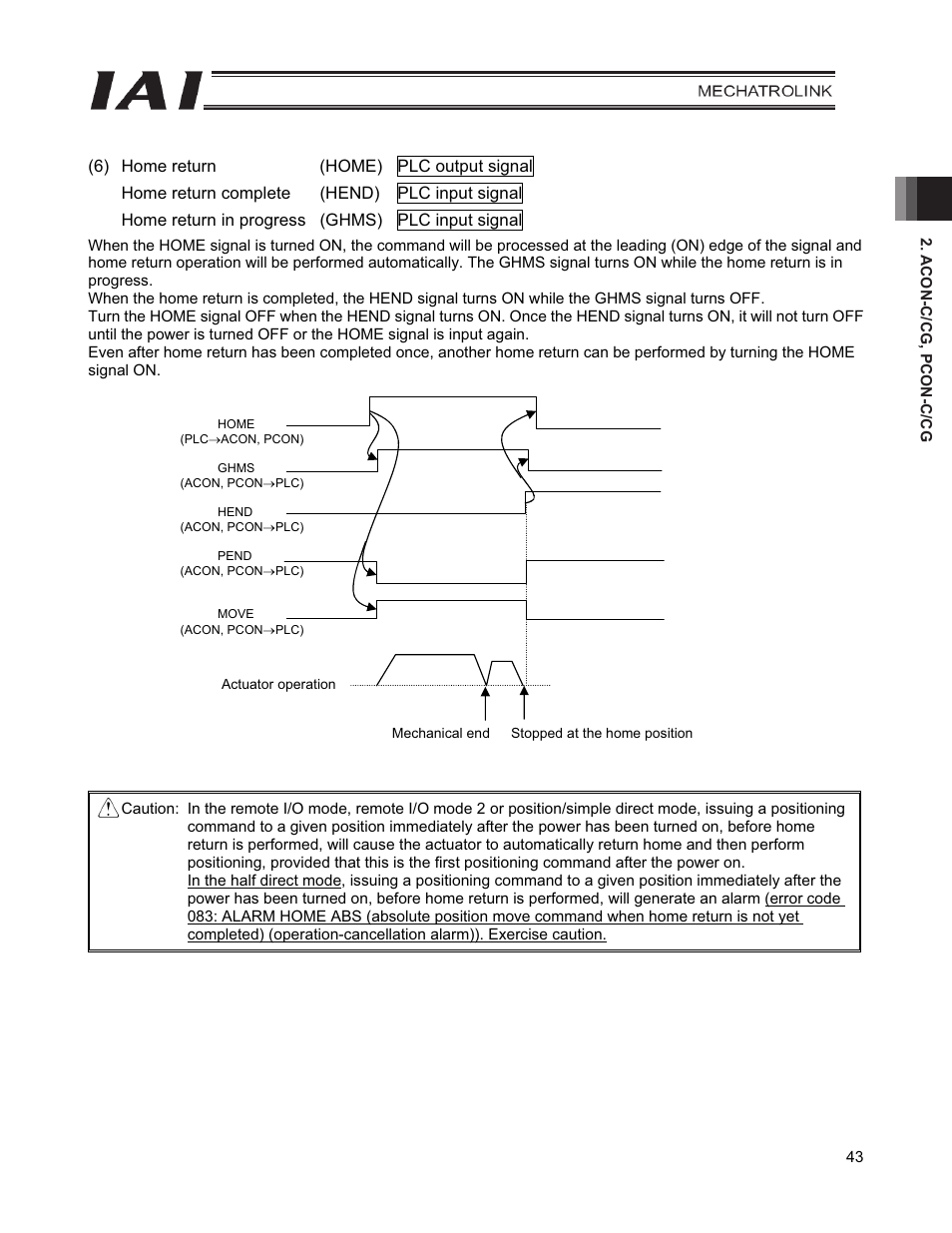 IAI America PCON-CFA User Manual | Page 51 / 226