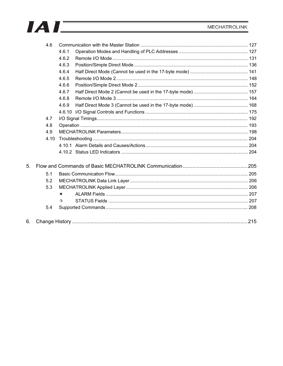 IAI America PCON-CFA User Manual | Page 7 / 226