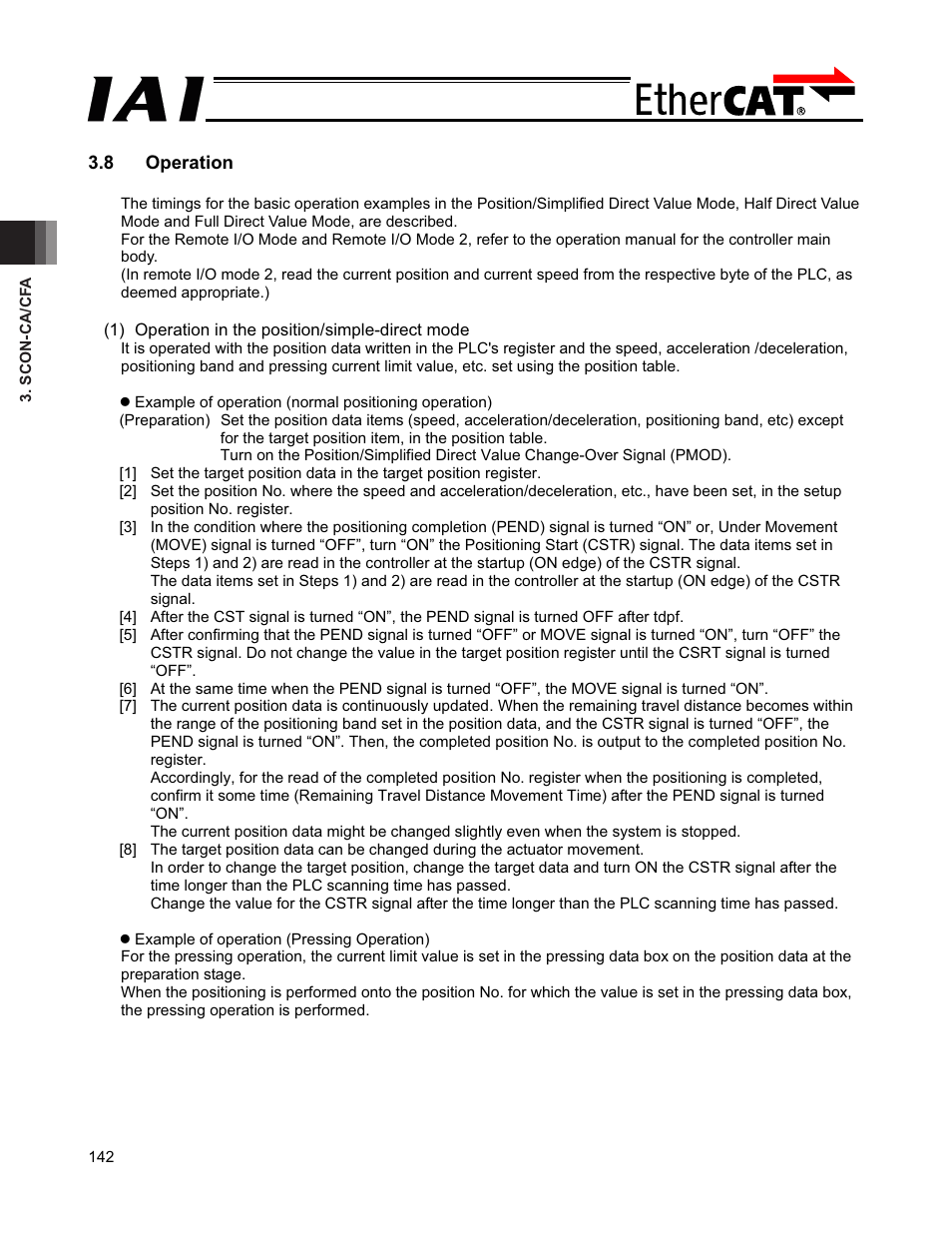 8 operation | IAI America PCON-CFA User Manual | Page 148 / 272