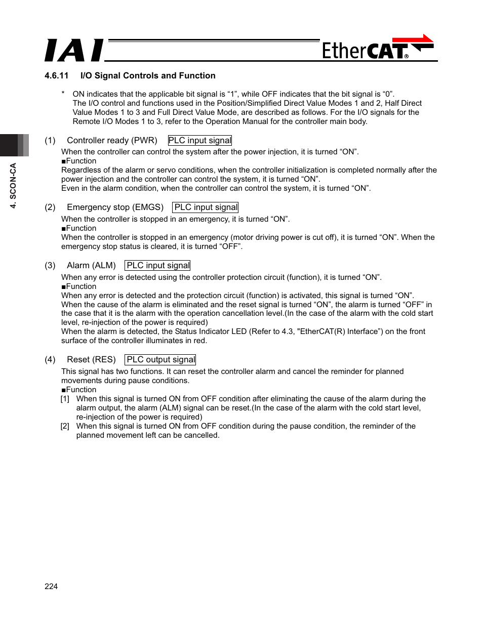 IAI America PCON-CFA User Manual | Page 230 / 272