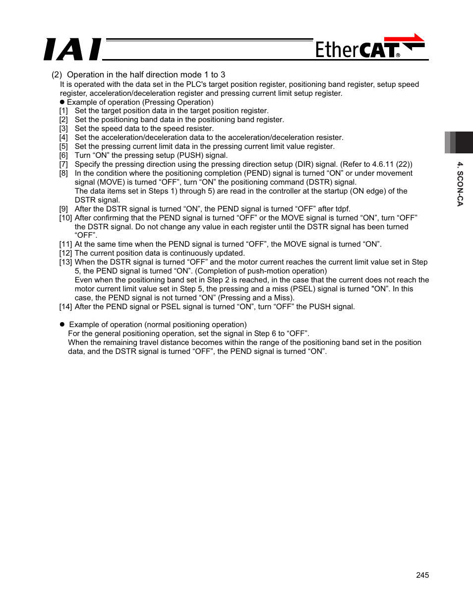 IAI America PCON-CFA User Manual | Page 251 / 272