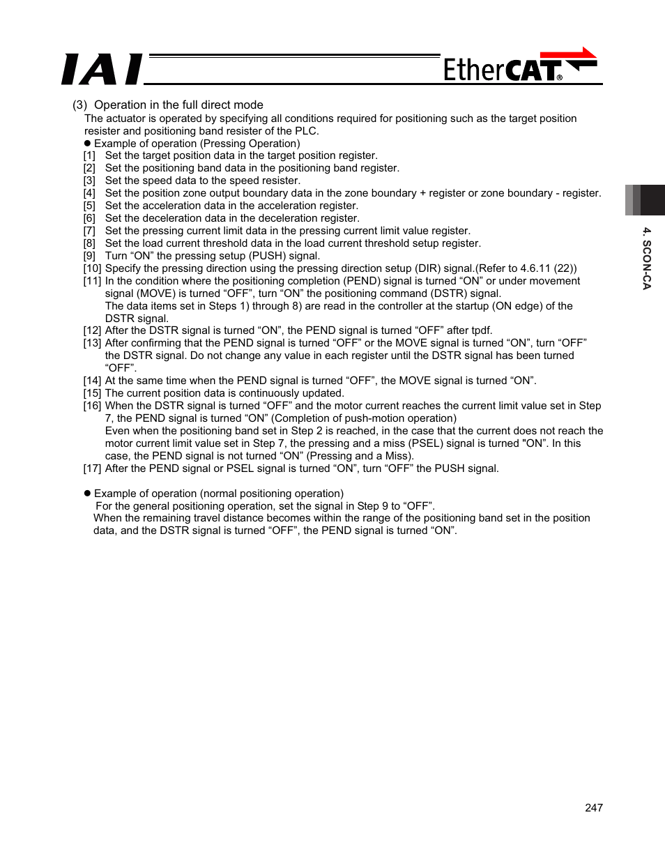 IAI America PCON-CFA User Manual | Page 253 / 272