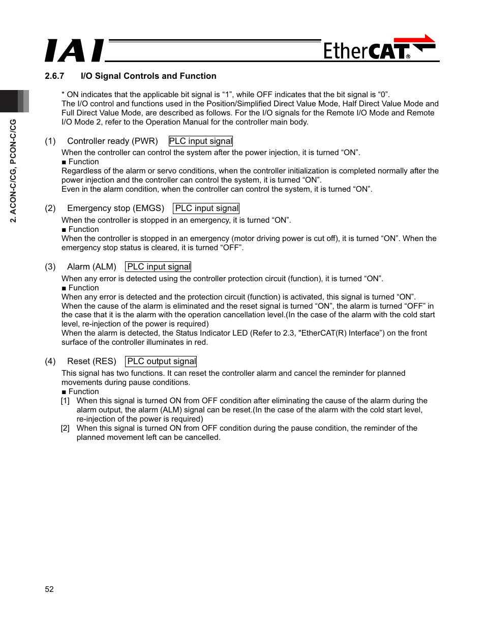 IAI America PCON-CFA User Manual | Page 58 / 272