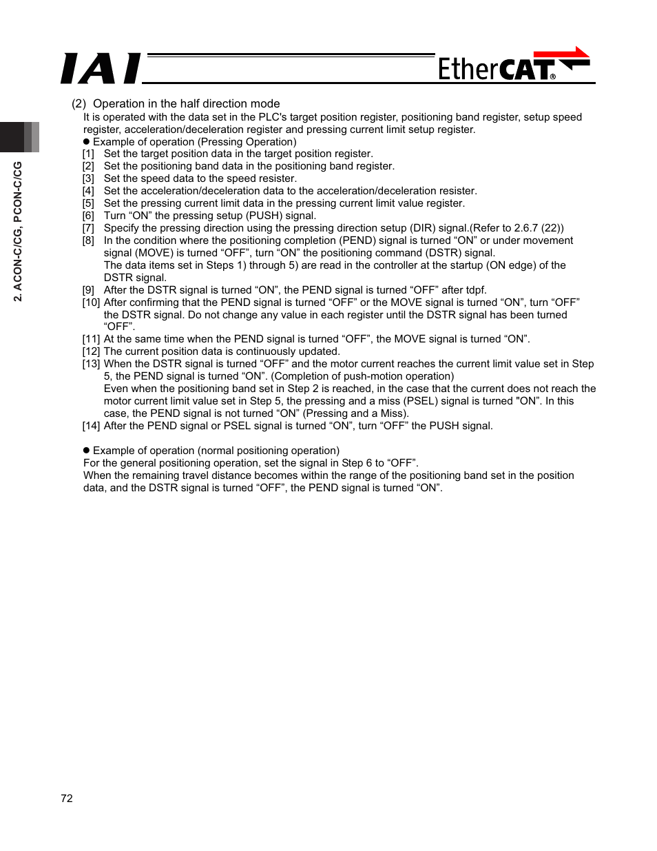 IAI America PCON-CFA User Manual | Page 78 / 272