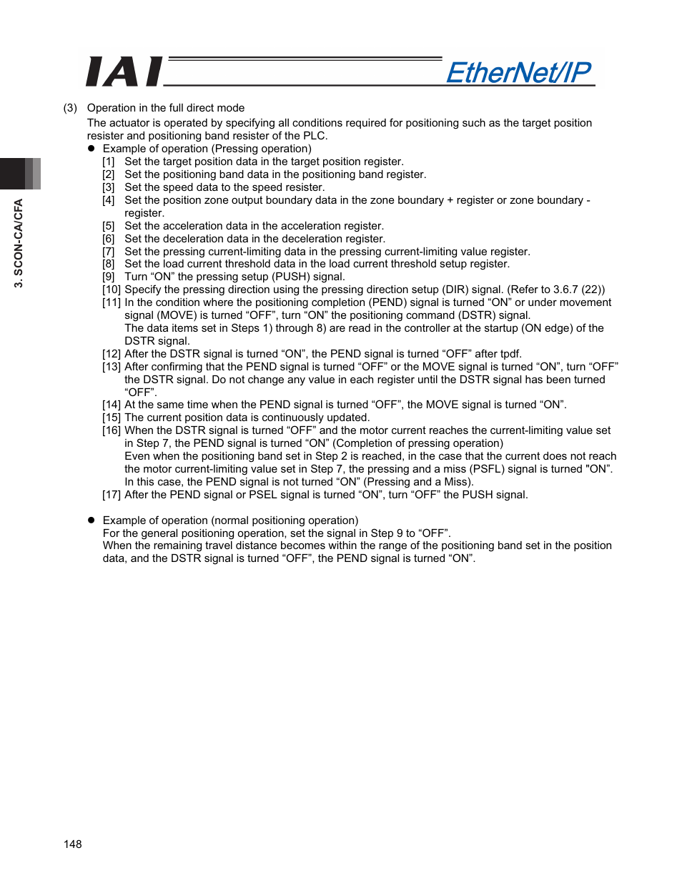 IAI America PCON-CFA User Manual | Page 156 / 294