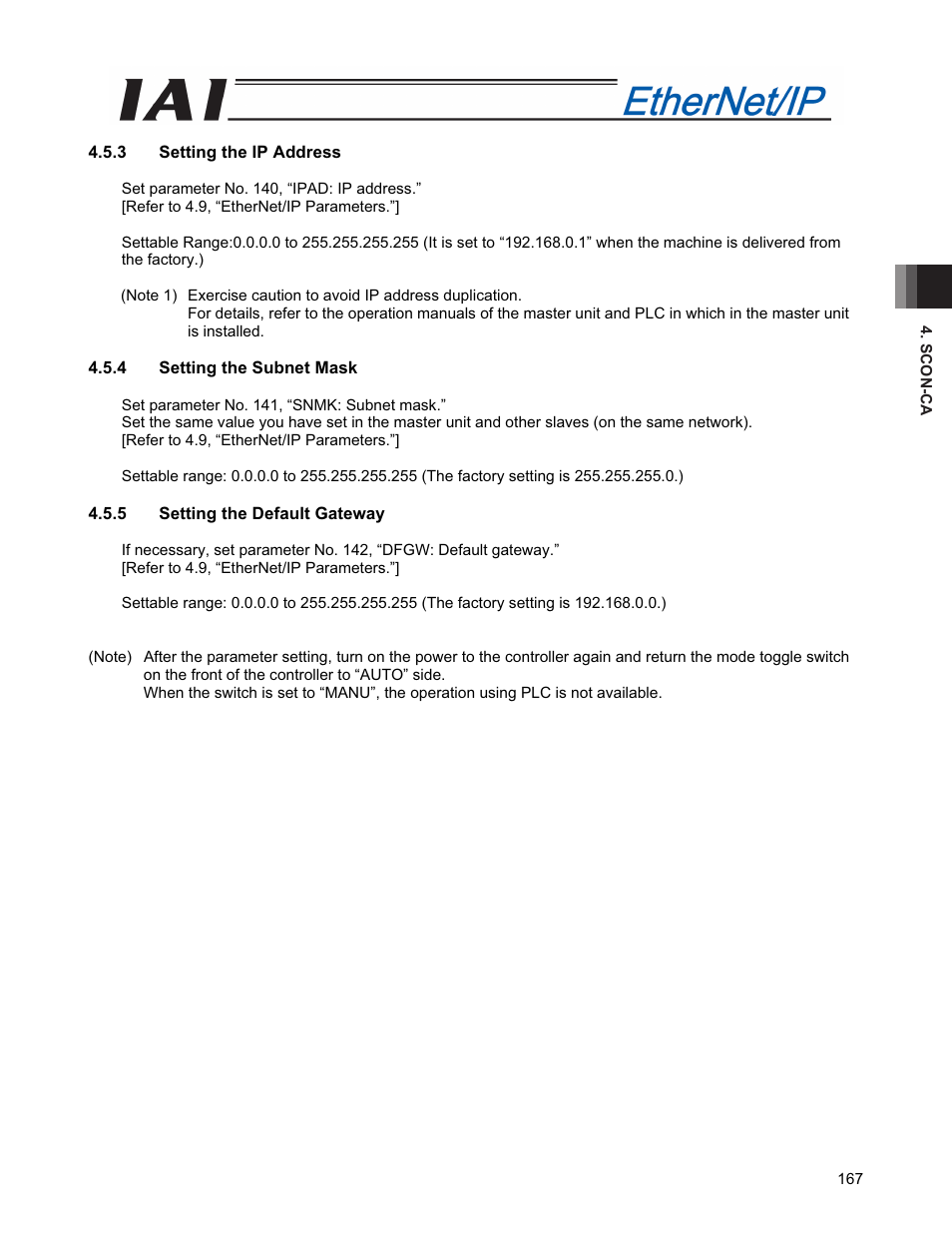 IAI America PCON-CFA User Manual | Page 175 / 294