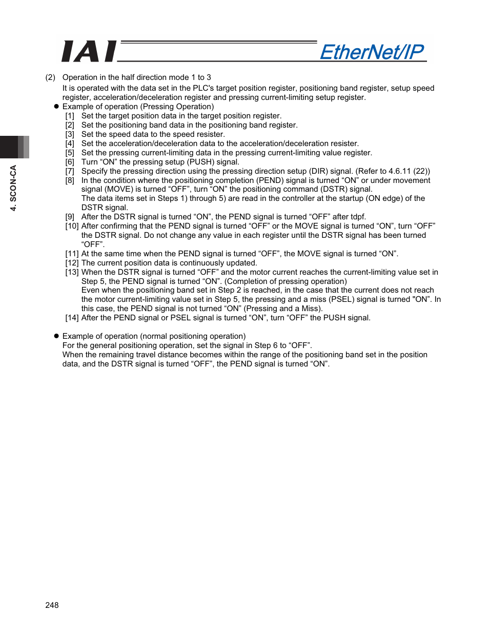 IAI America PCON-CFA User Manual | Page 256 / 294