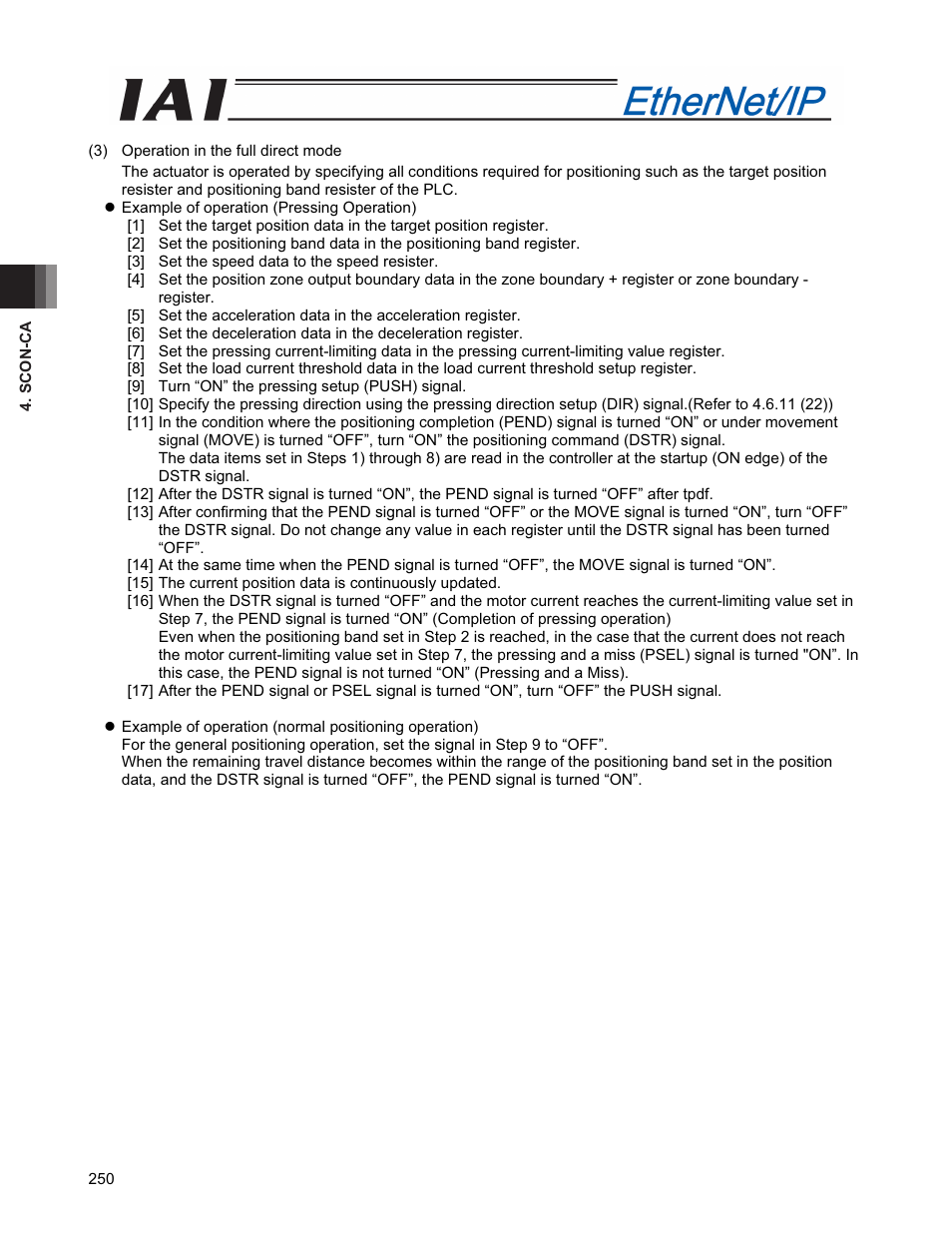 IAI America PCON-CFA User Manual | Page 258 / 294