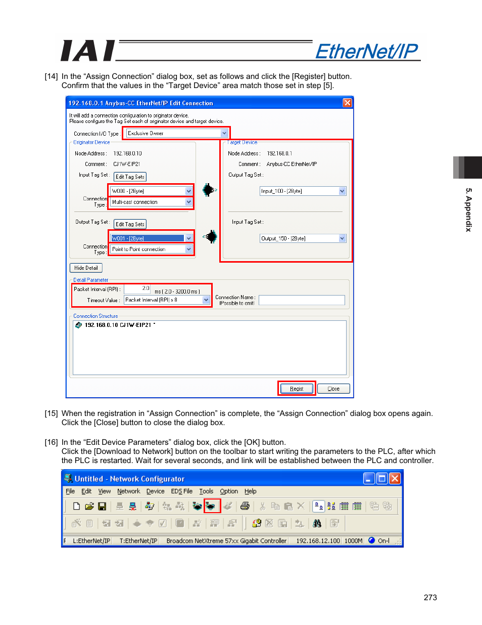 IAI America PCON-CFA User Manual | Page 281 / 294