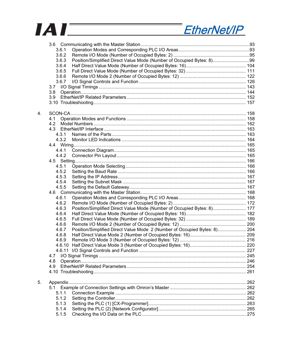 IAI America PCON-CFA User Manual | Page 6 / 294