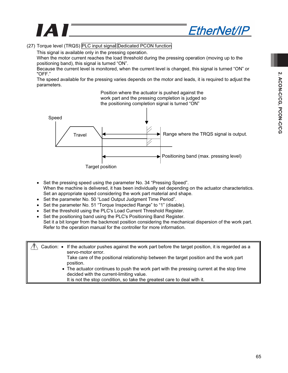 IAI America PCON-CFA User Manual | Page 73 / 294