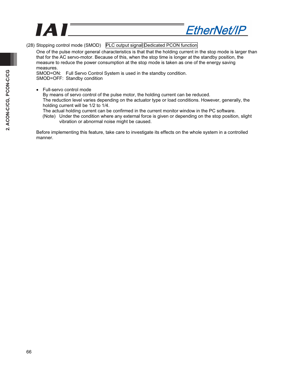 IAI America PCON-CFA User Manual | Page 74 / 294