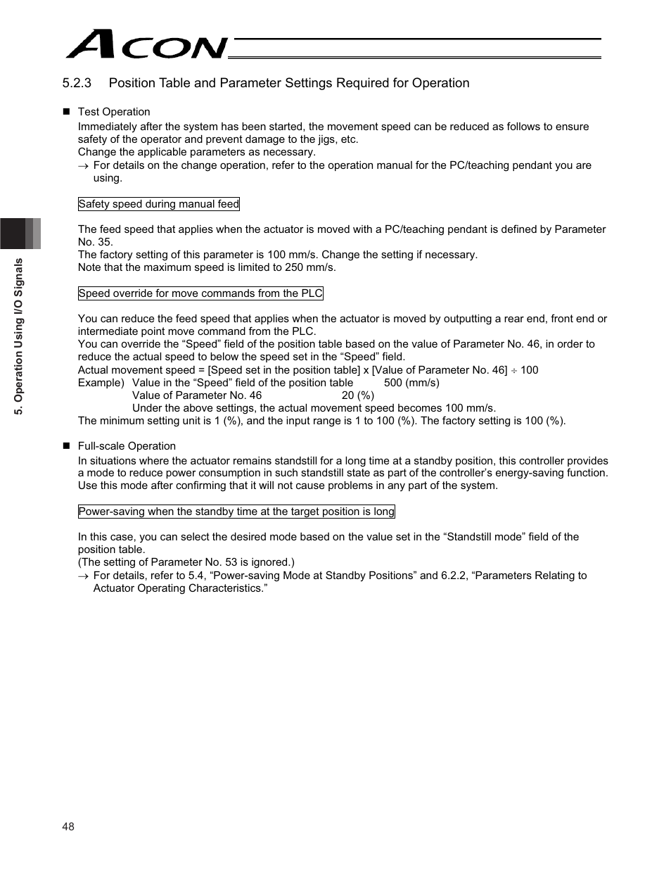 IAI America ACON-CY User Manual | Page 60 / 136