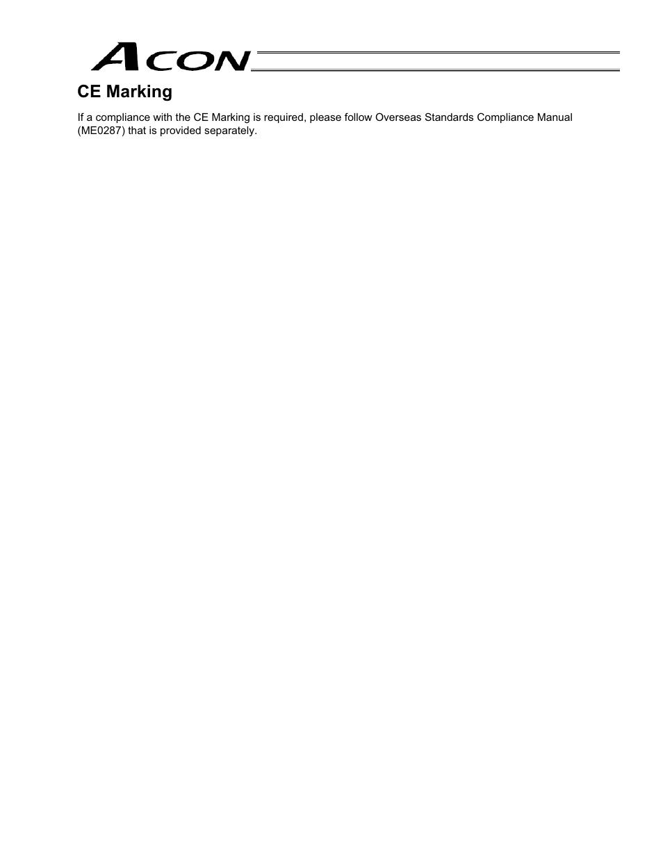 Ce marking | IAI America ACON-CY User Manual | Page 7 / 136