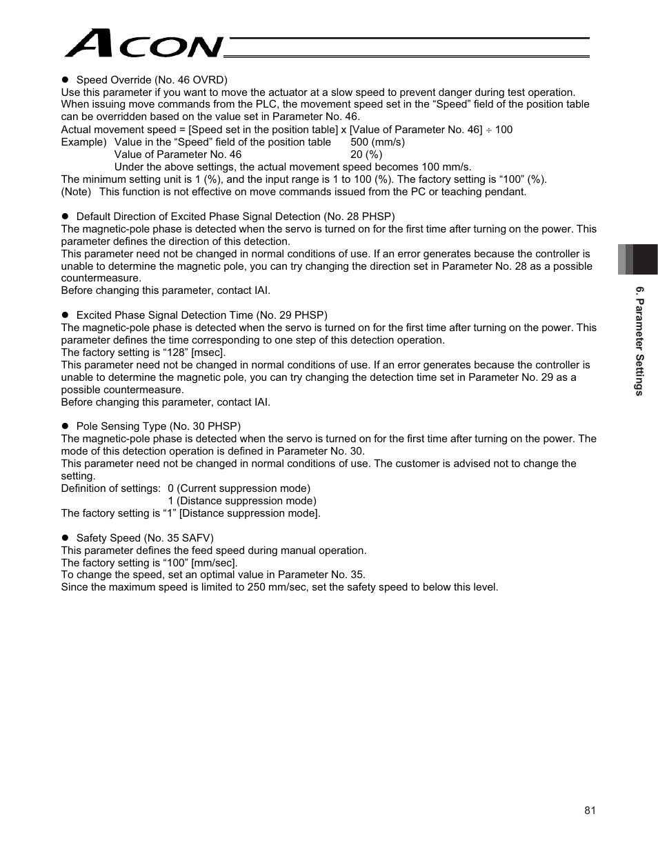 IAI America ACON-CY User Manual | Page 93 / 136