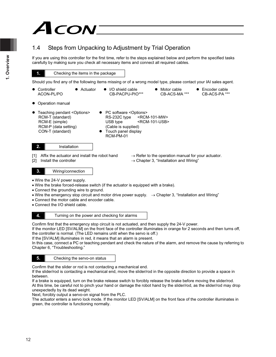 IAI America ACON-PO User Manual | Page 22 / 114