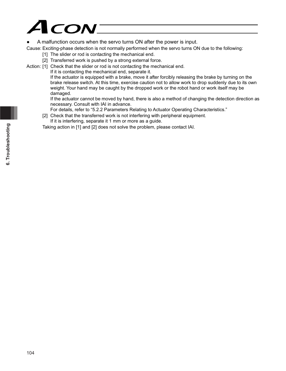 IAI America ACON-SE User Manual | Page 114 / 136