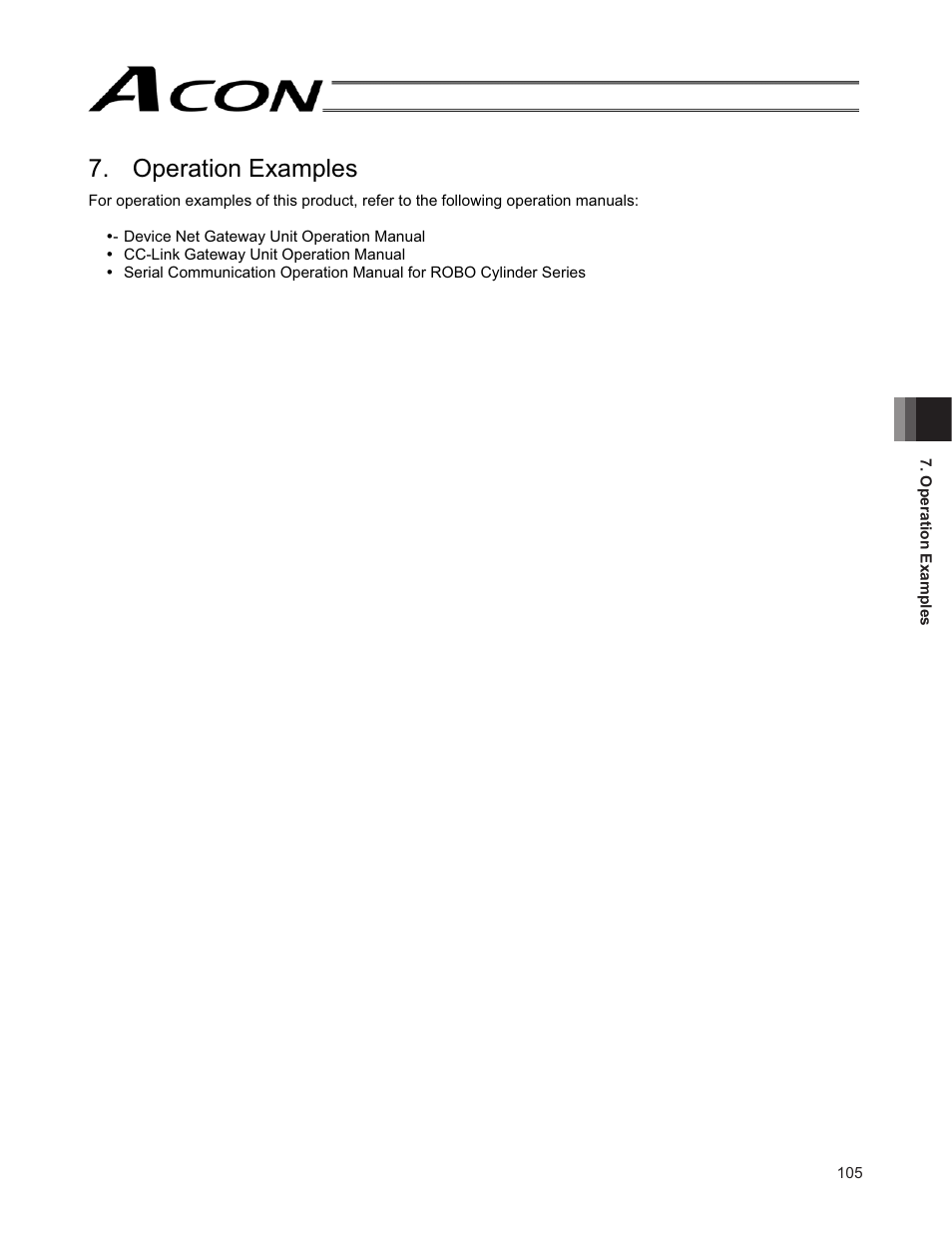 Operation examples | IAI America ACON-SE User Manual | Page 115 / 136