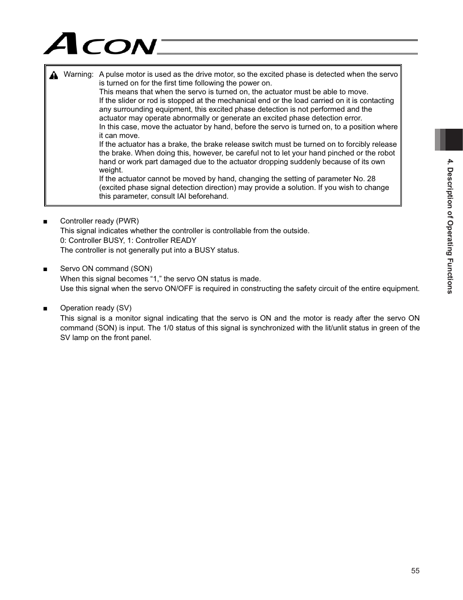 IAI America ACON-SE User Manual | Page 65 / 136