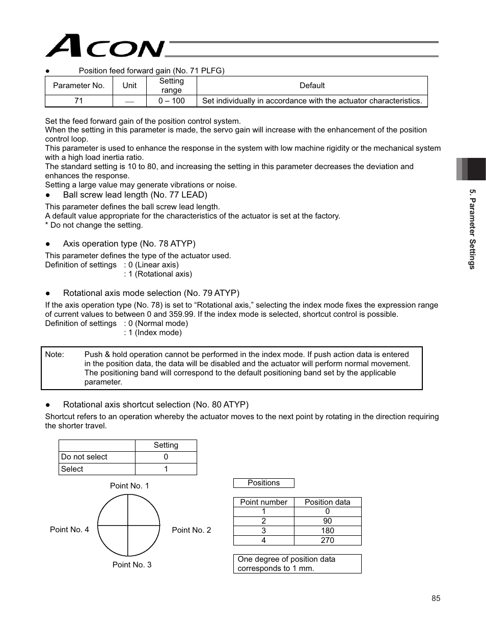 IAI America ACON-SE User Manual | Page 95 / 136