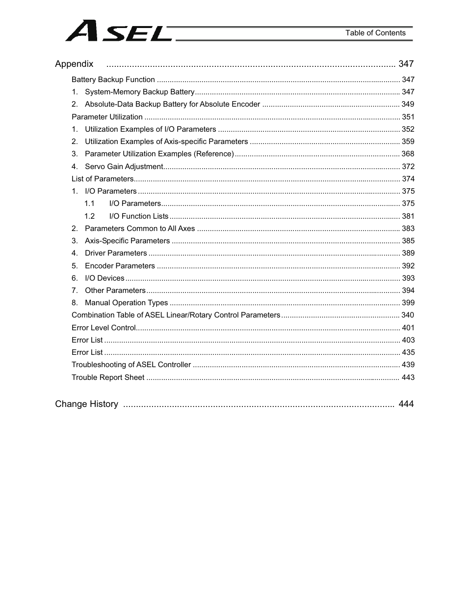 IAI America ASEL User Manual | Page 13 / 468