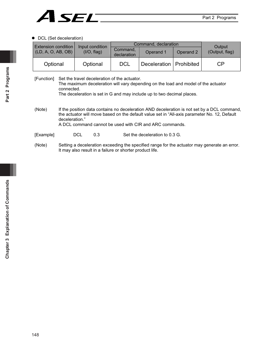 IAI America ASEL User Manual | Page 170 / 468