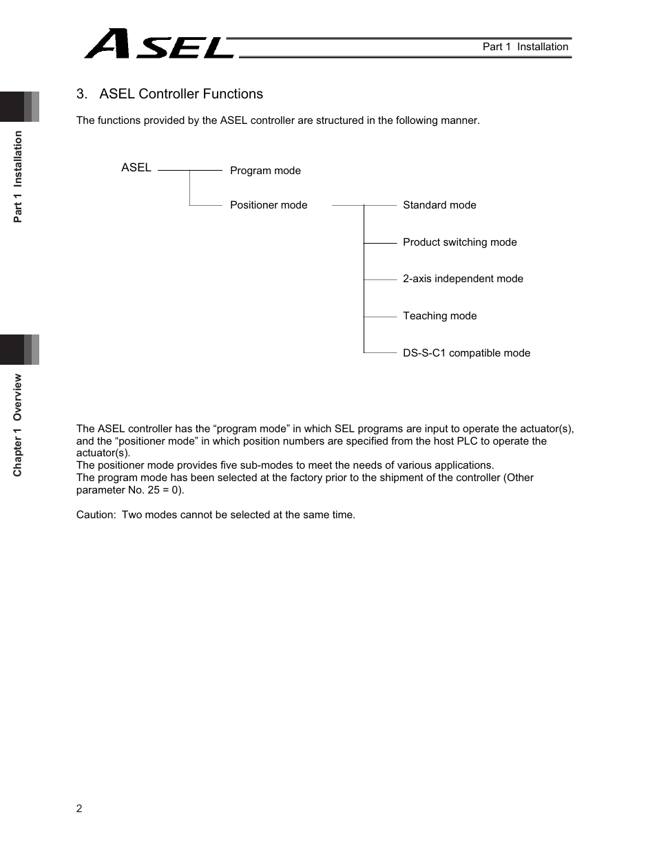 Asel controller functions | IAI America ASEL User Manual | Page 24 / 468