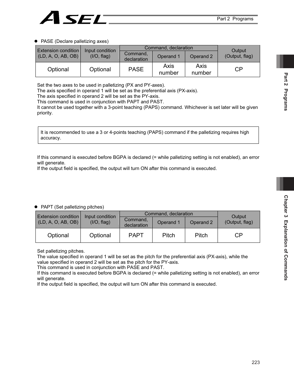 IAI America ASEL User Manual | Page 245 / 468