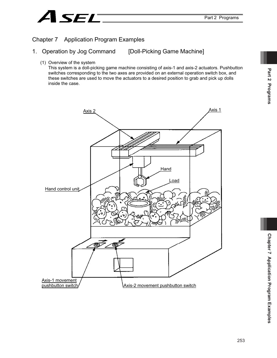 Chapter 7 application program examples | IAI America ASEL User Manual | Page 275 / 468